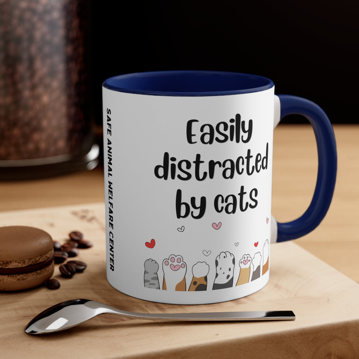 Easily Distracted by Cats Mug, 11oz