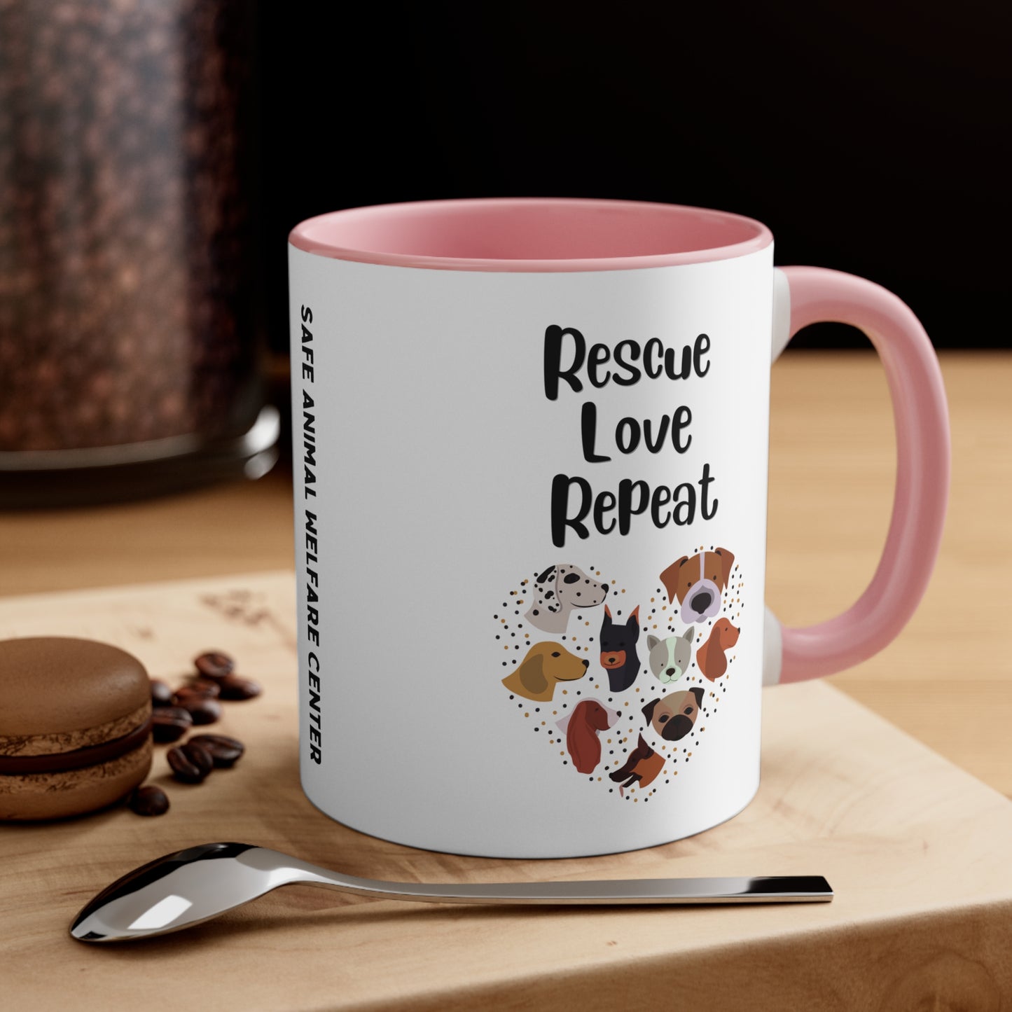 Loving Rescue Repeat Mug, 11oz