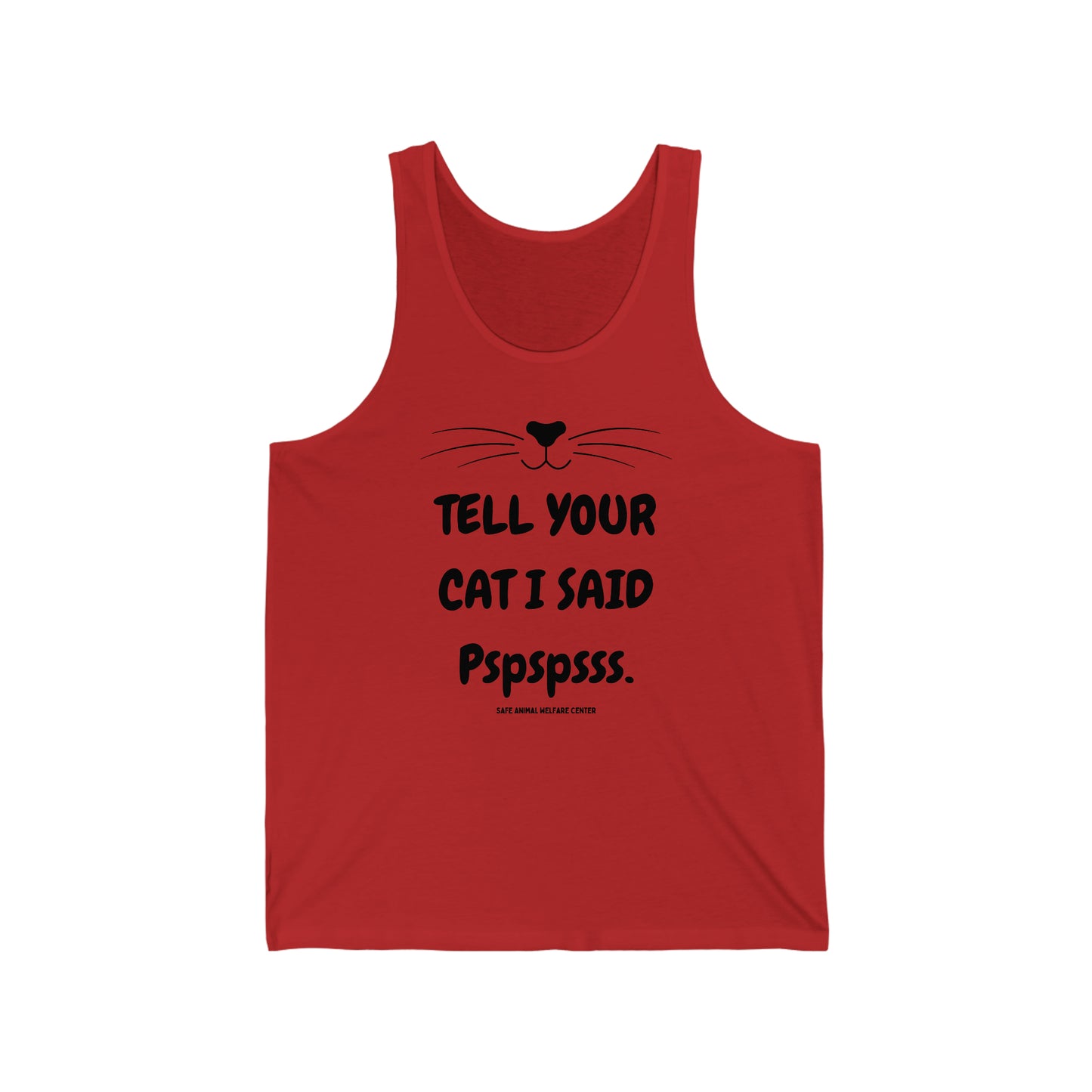 Don't forget to tell your cat Unisex Jersey Tank