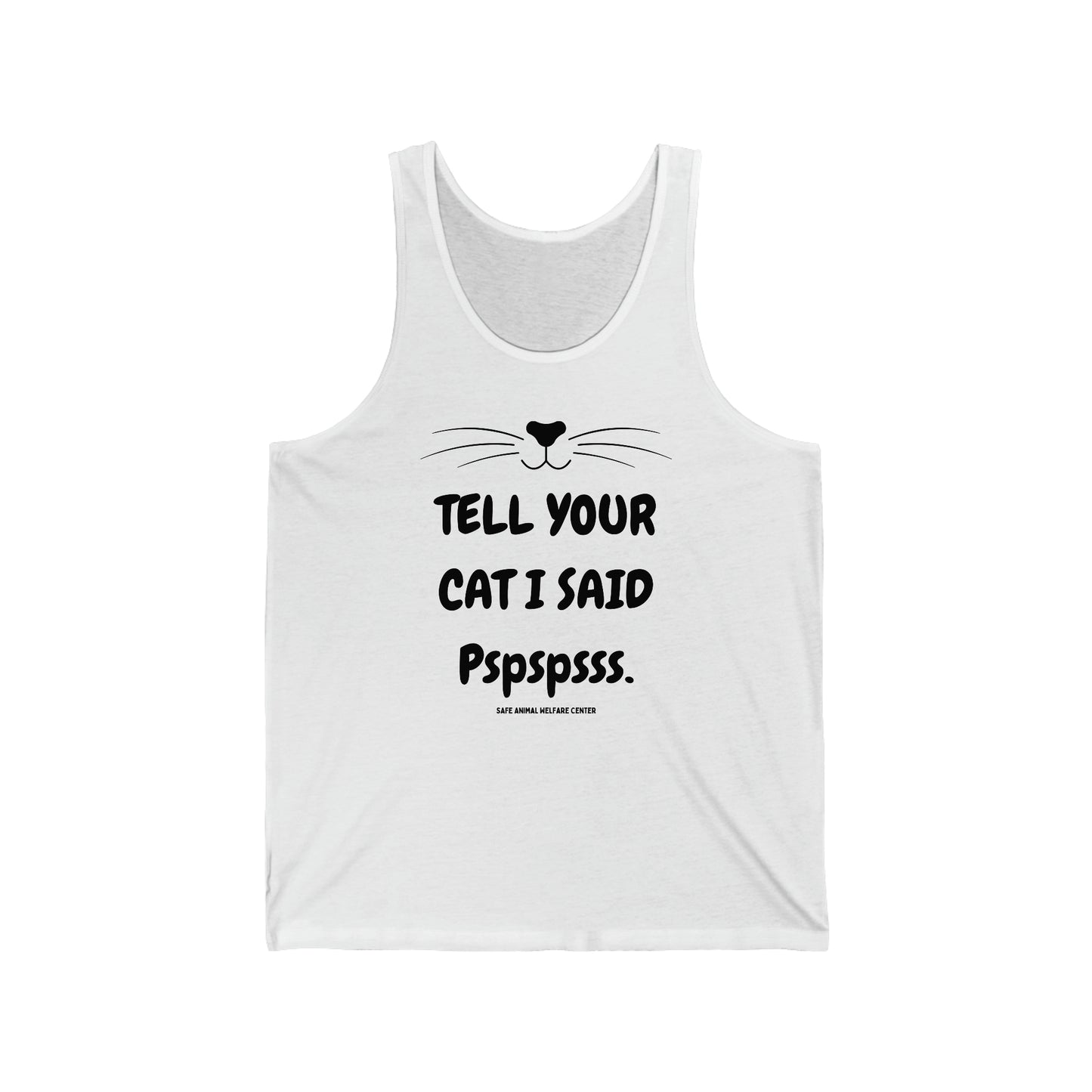 Don't forget to tell your cat Unisex Jersey Tank