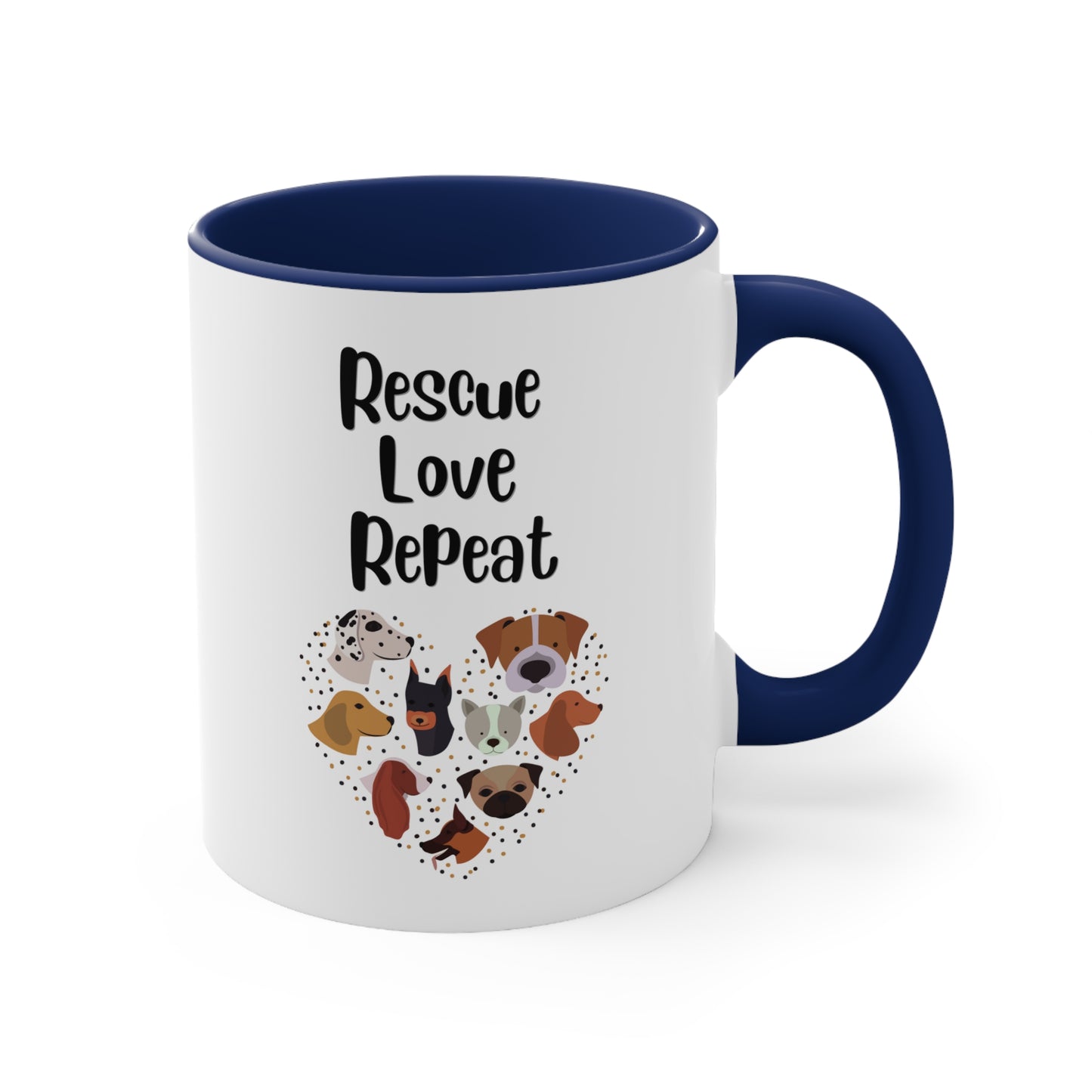 Loving Rescue Repeat Mug, 11oz