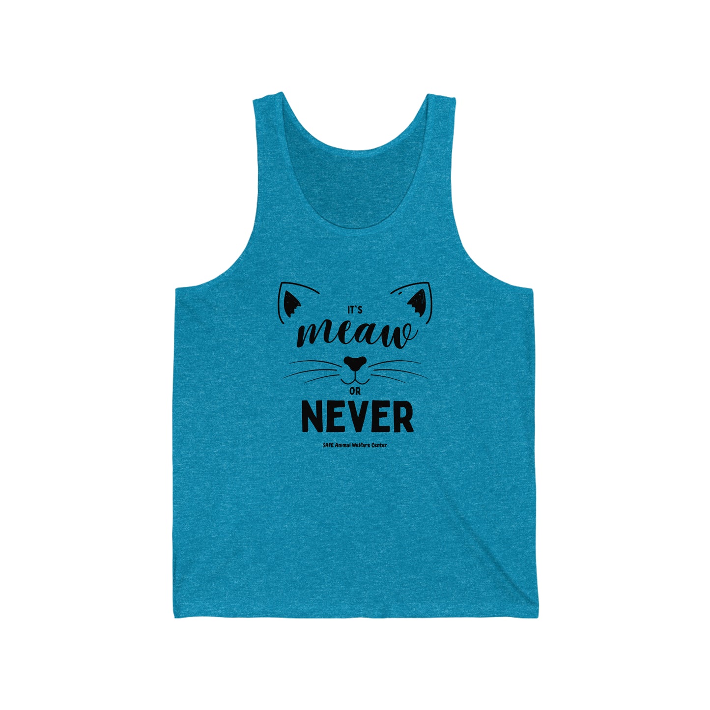 Meow or Never Unisex Jersey Tank
