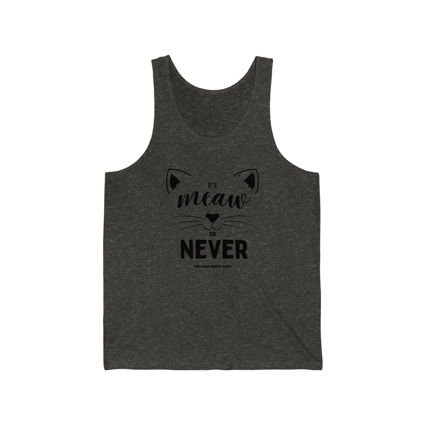 Meow or Never Unisex Jersey Tank