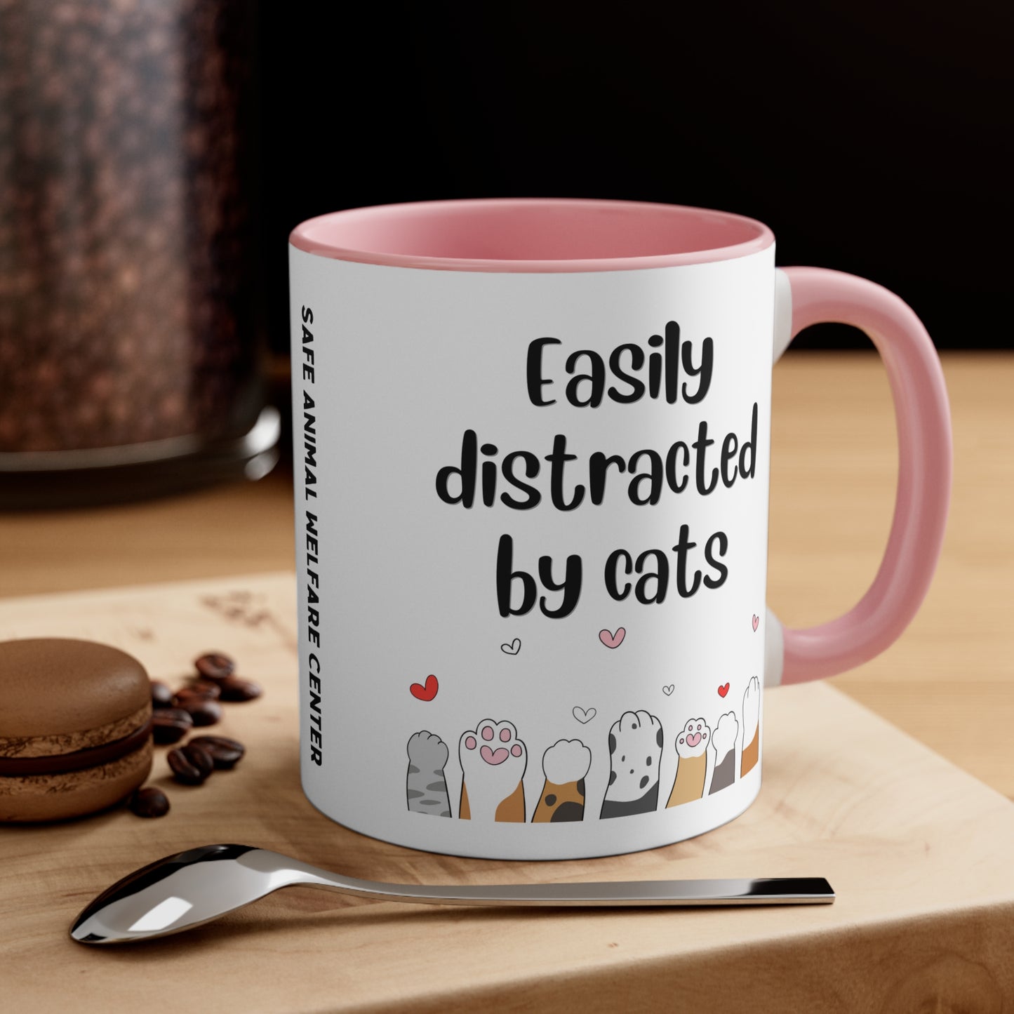 Easily Distracted by Cats Mug, 11oz