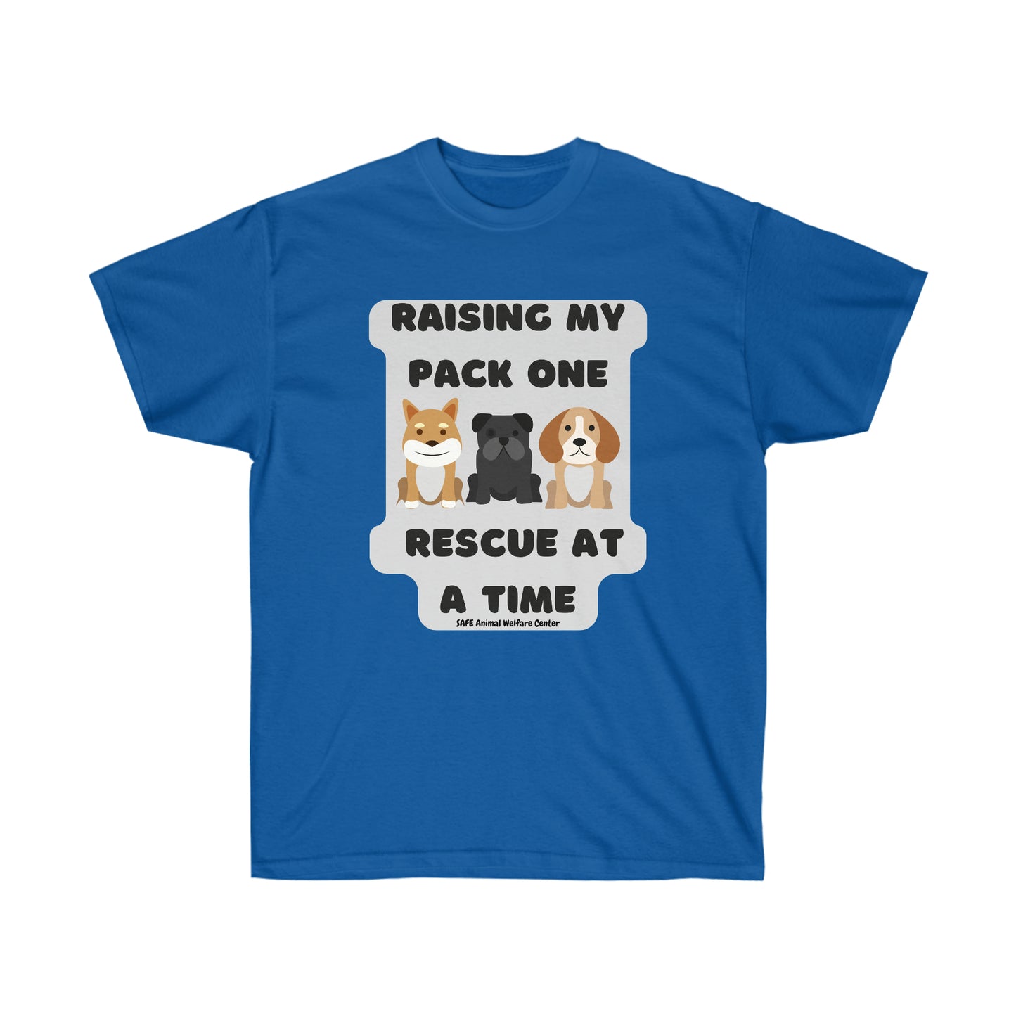 raising my pack of rescues Unisex Ultra Cotton Tee