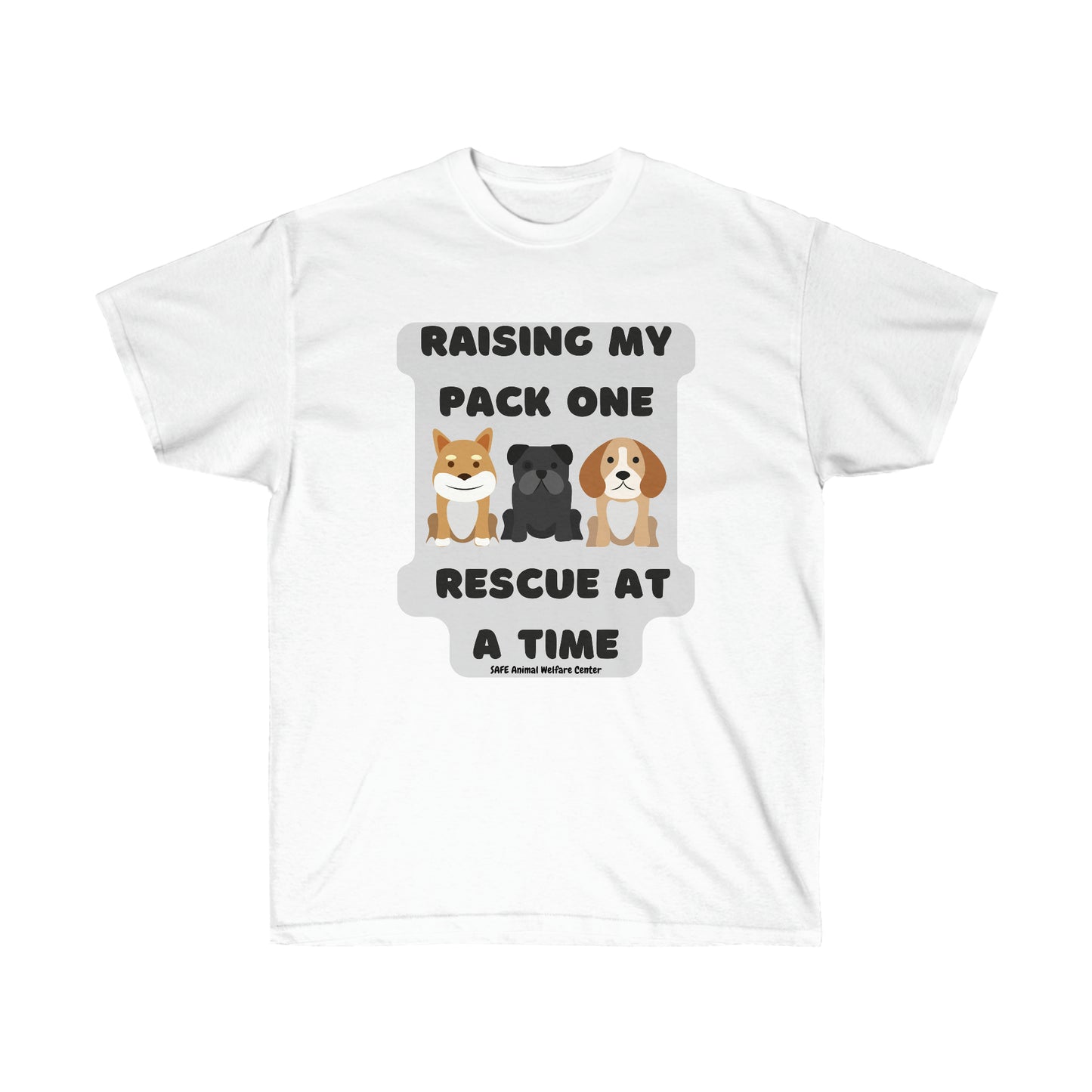 raising my pack of rescues Unisex Ultra Cotton Tee