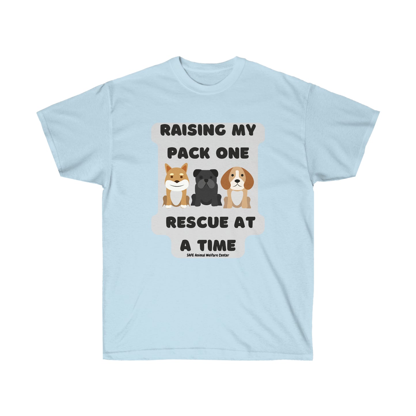 raising my pack of rescues Unisex Ultra Cotton Tee