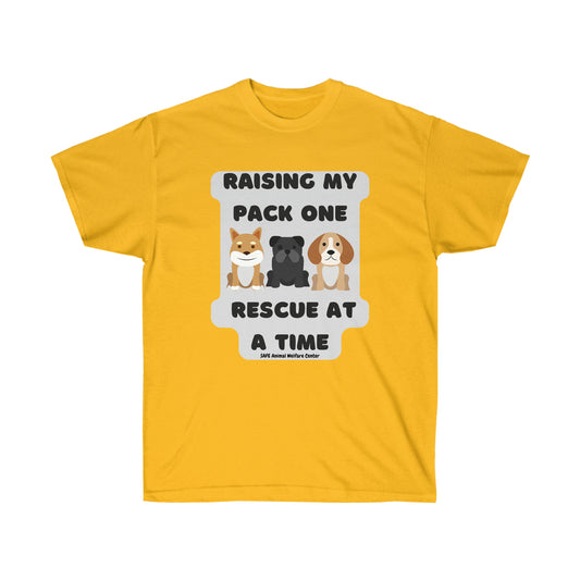 raising my pack of rescues Unisex Ultra Cotton Tee
