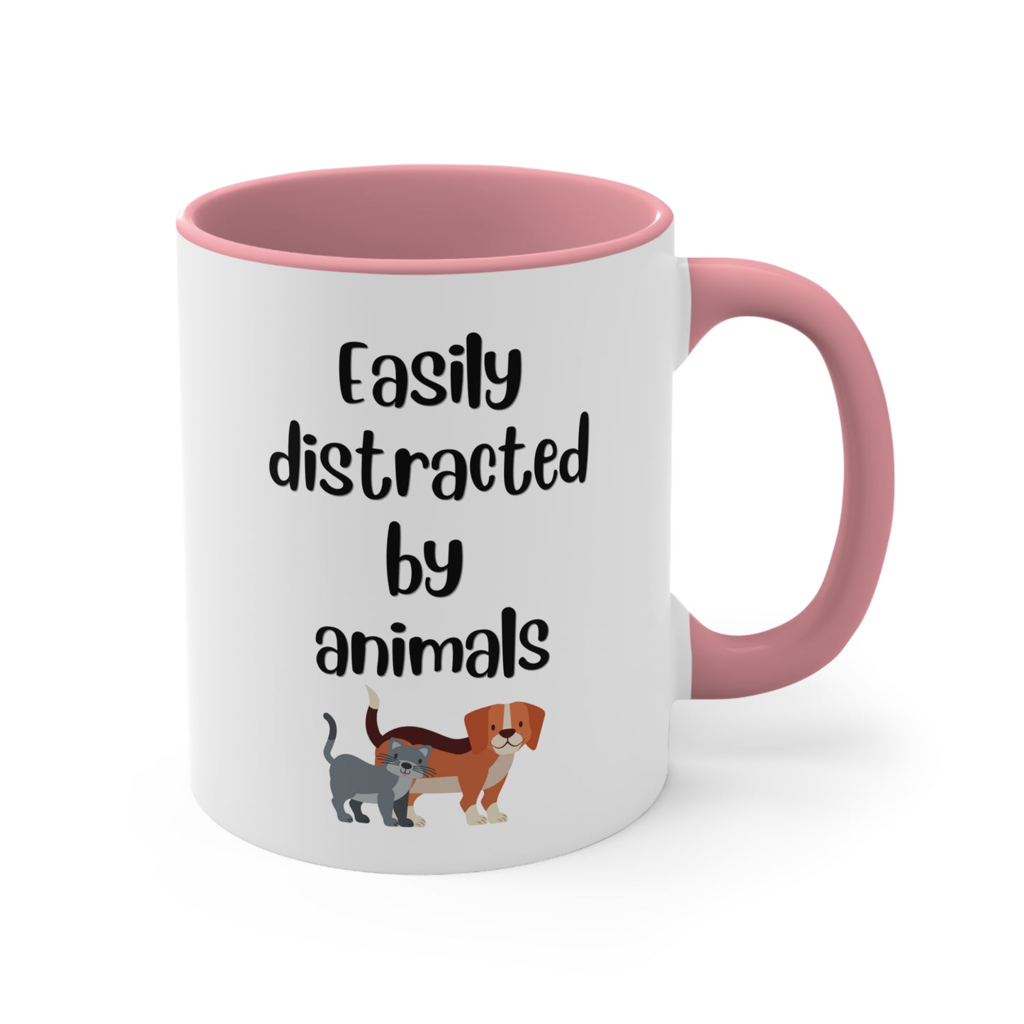 Easily Distracted by Animals Mug, 11oz