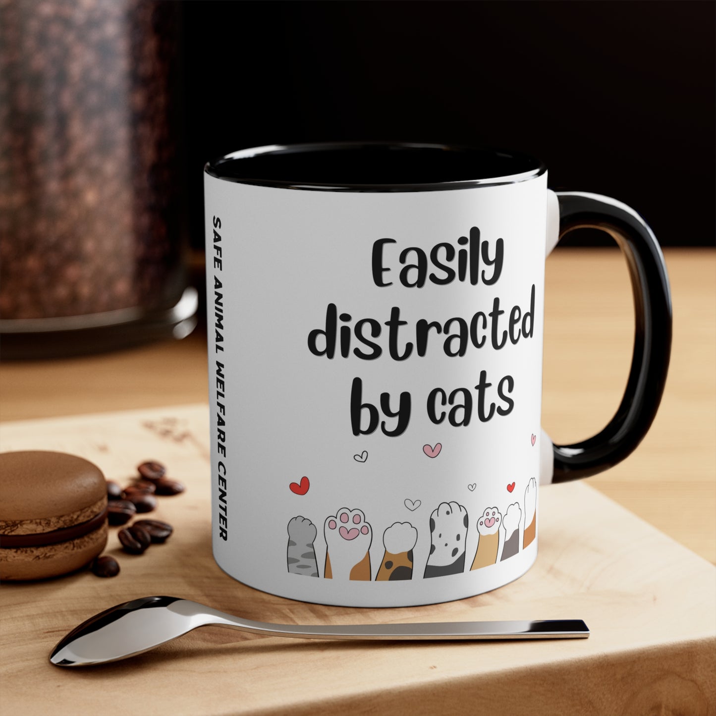 Easily Distracted by Cats Mug, 11oz