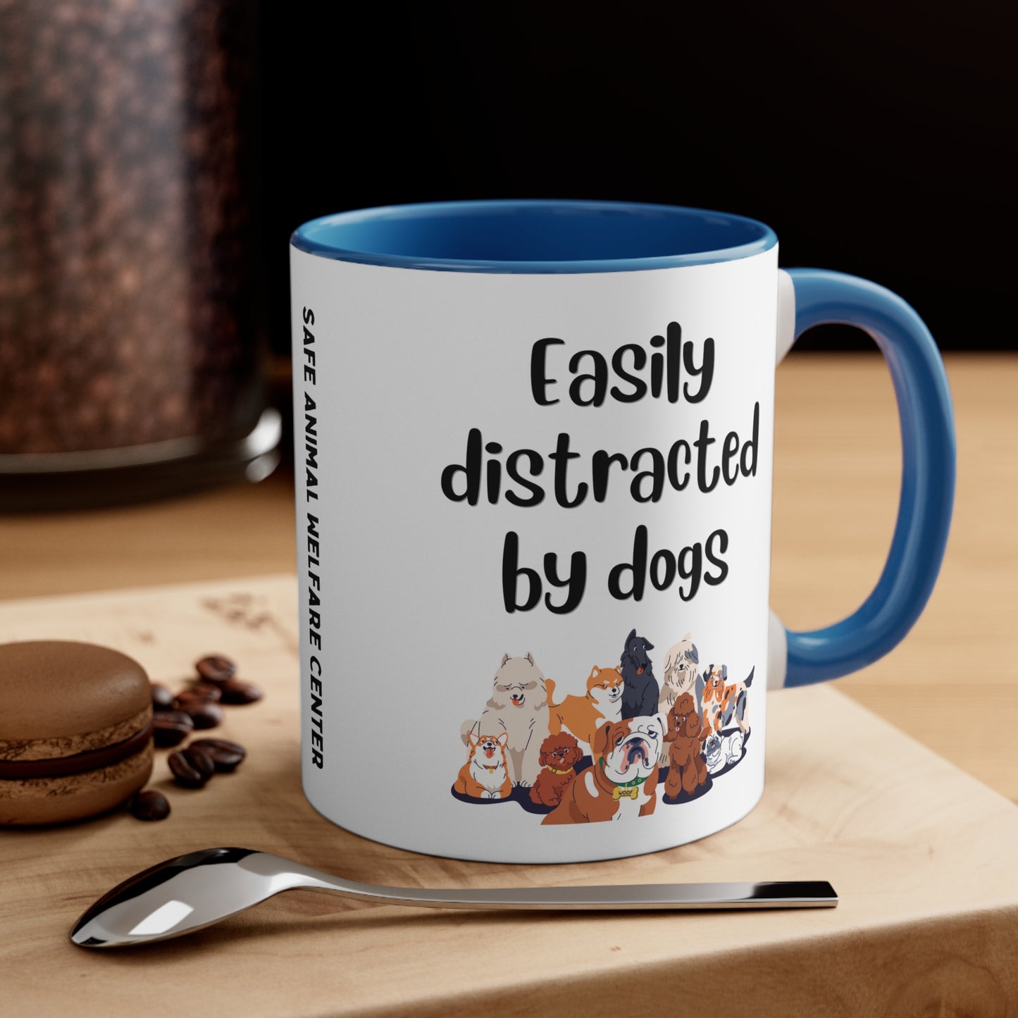 Easily Distracted by Dogs Mug, 11oz