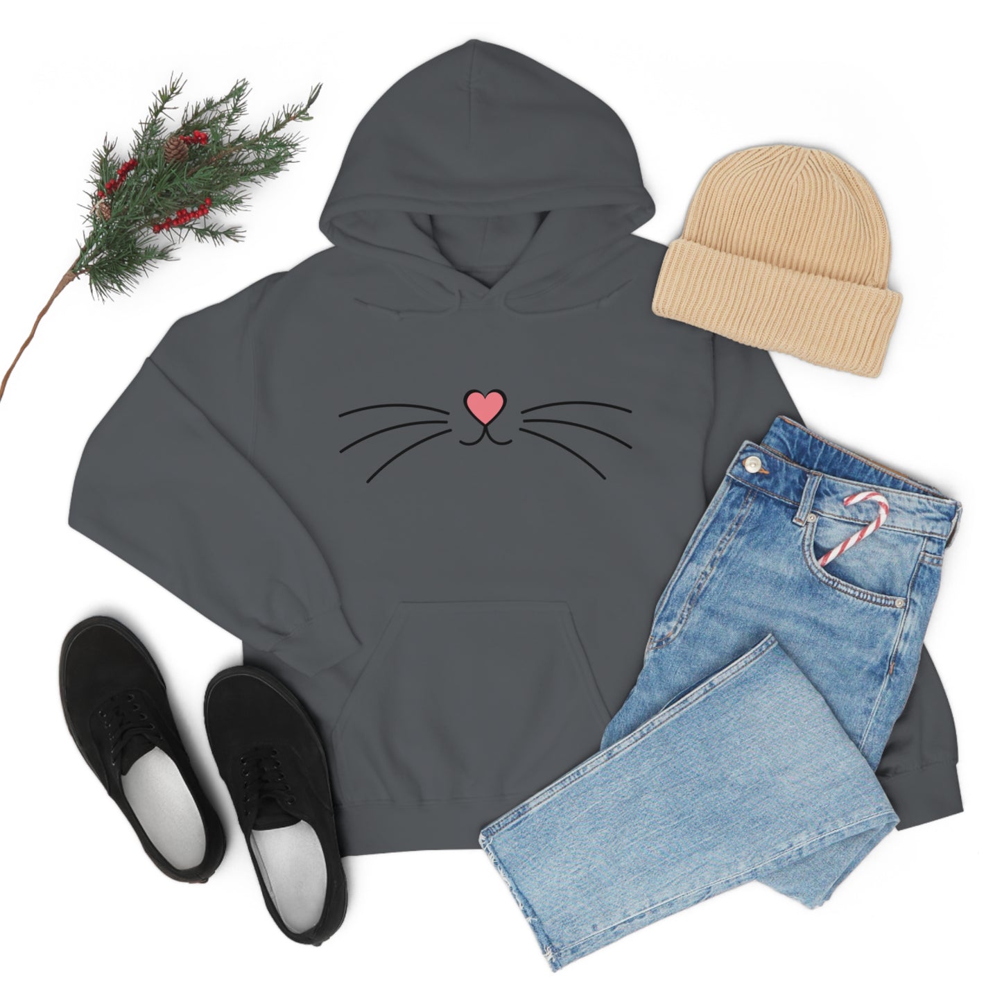 Kitty Cat Meow, Hooded Sweatshirt