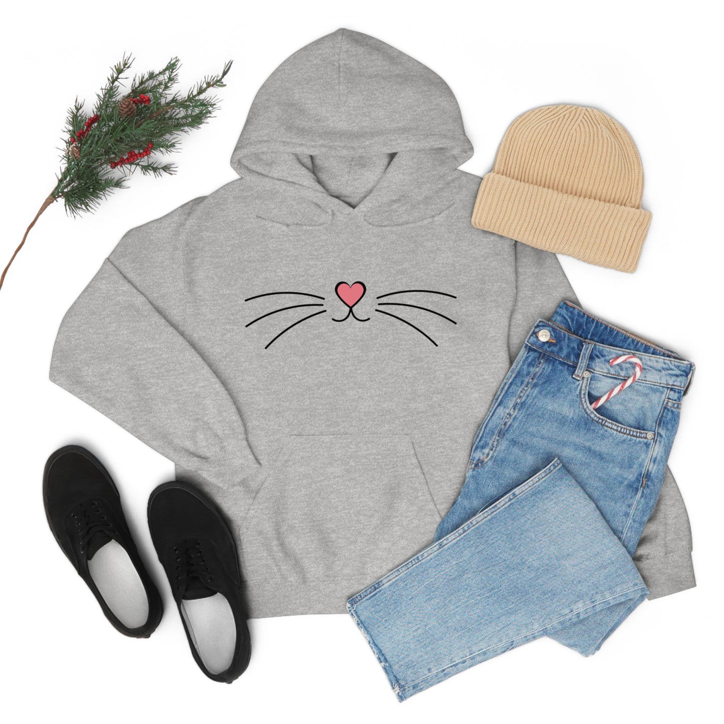 Kitty Cat Meow, Hooded Sweatshirt