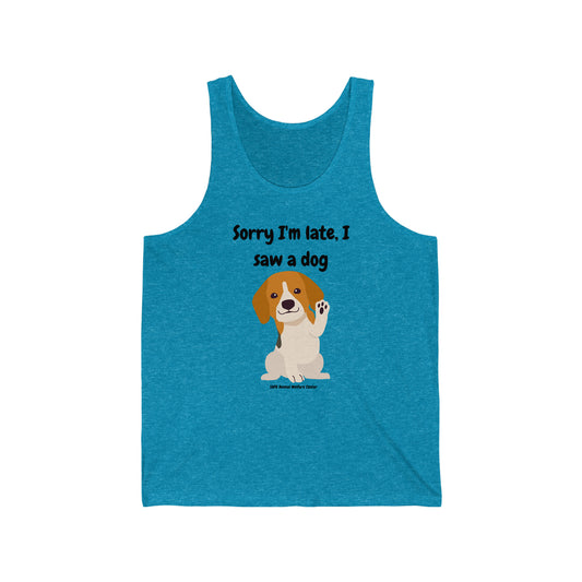 Did You See That Dog? Unisex Jersey Tank