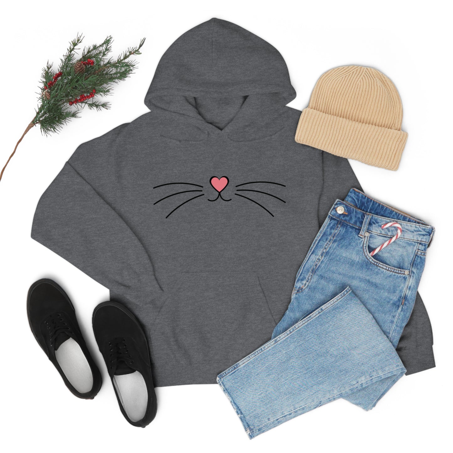 Kitty Cat Meow, Hooded Sweatshirt