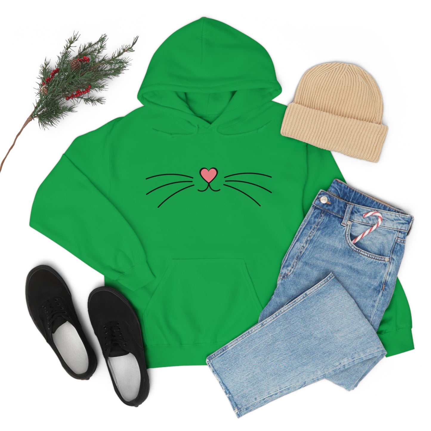 Kitty Cat Meow, Hooded Sweatshirt