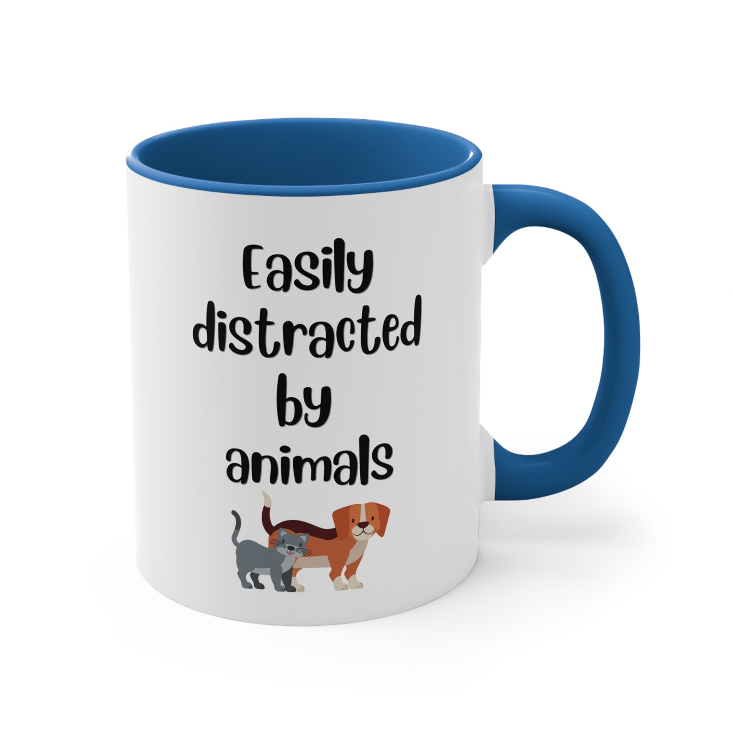 Easily Distracted by Animals Mug, 11oz