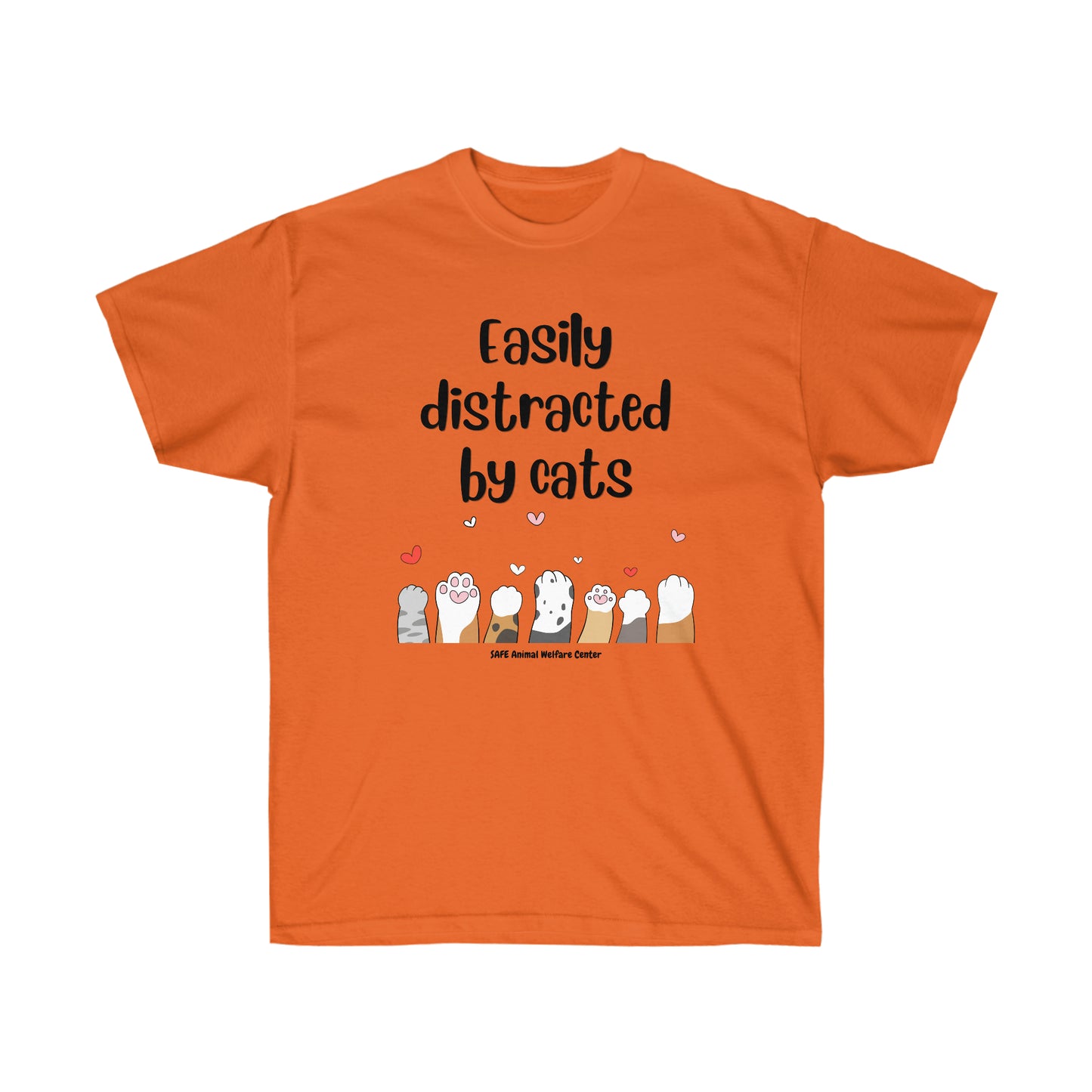 Easily distracted by cats Unisex Ultra Cotton Tee