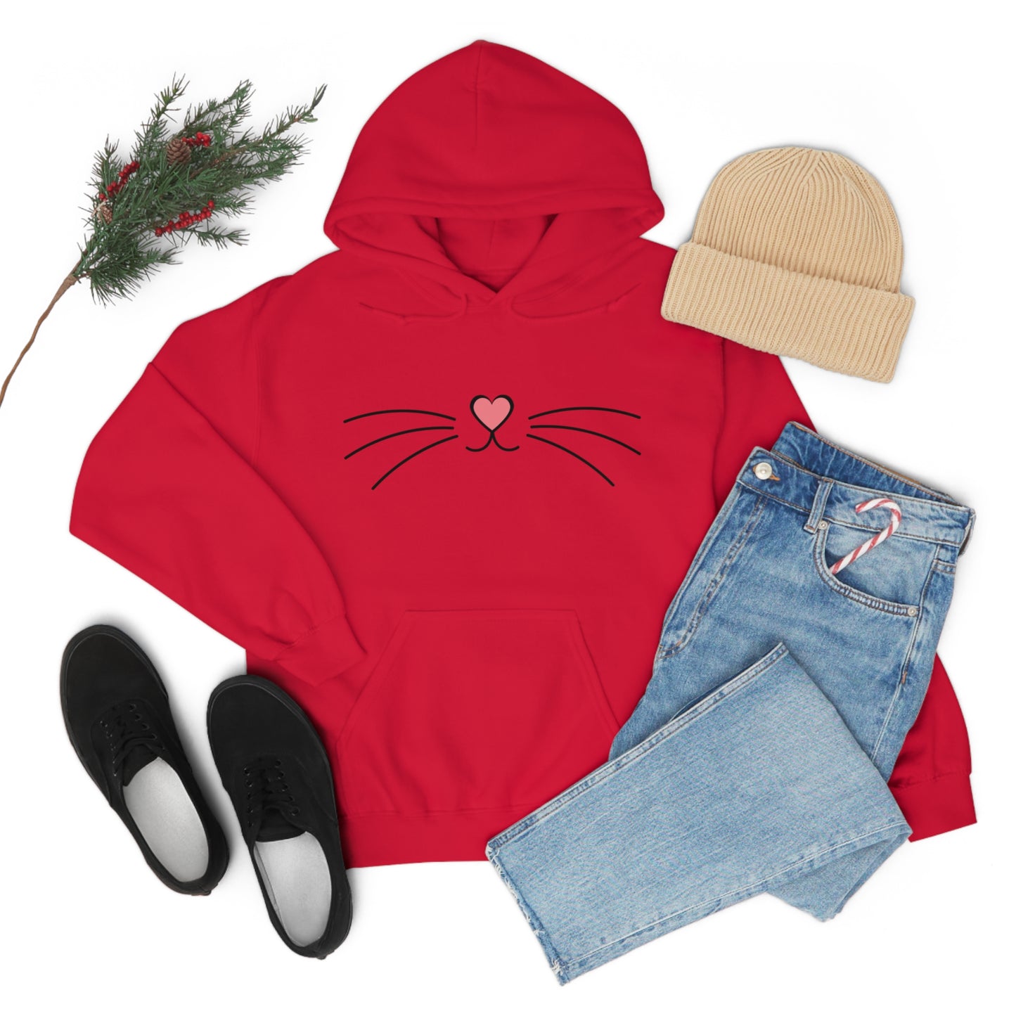 Kitty Cat Meow, Hooded Sweatshirt