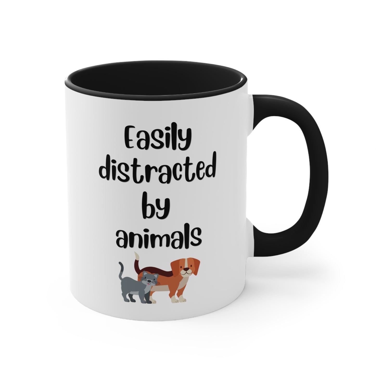 Easily Distracted by Animals Mug, 11oz