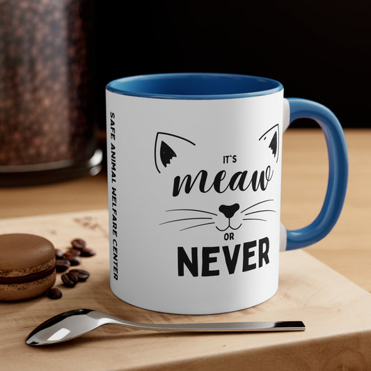 Meow or Never Mug, 11oz