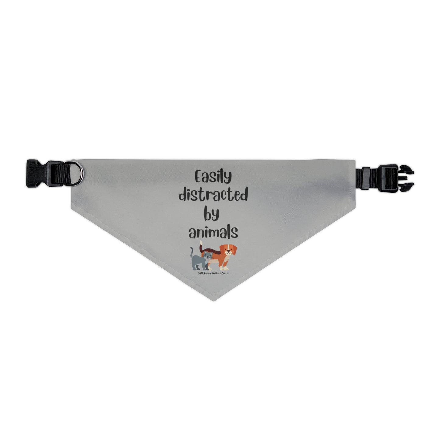Easily Distracted By Animals, Pet Bandana Collar