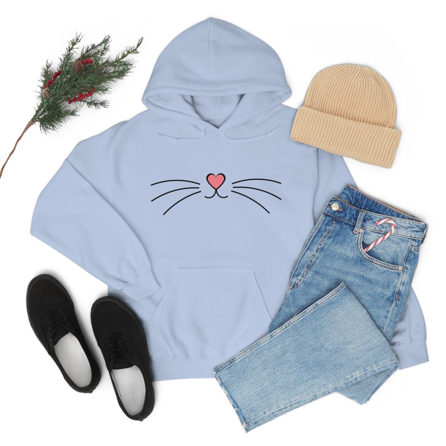 Kitty Cat Meow, Hooded Sweatshirt