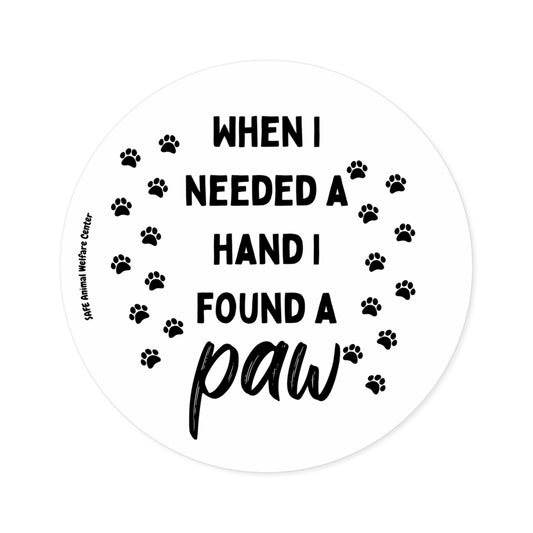 Do you need a paw? Round Stickers, Indoor\Outdoor