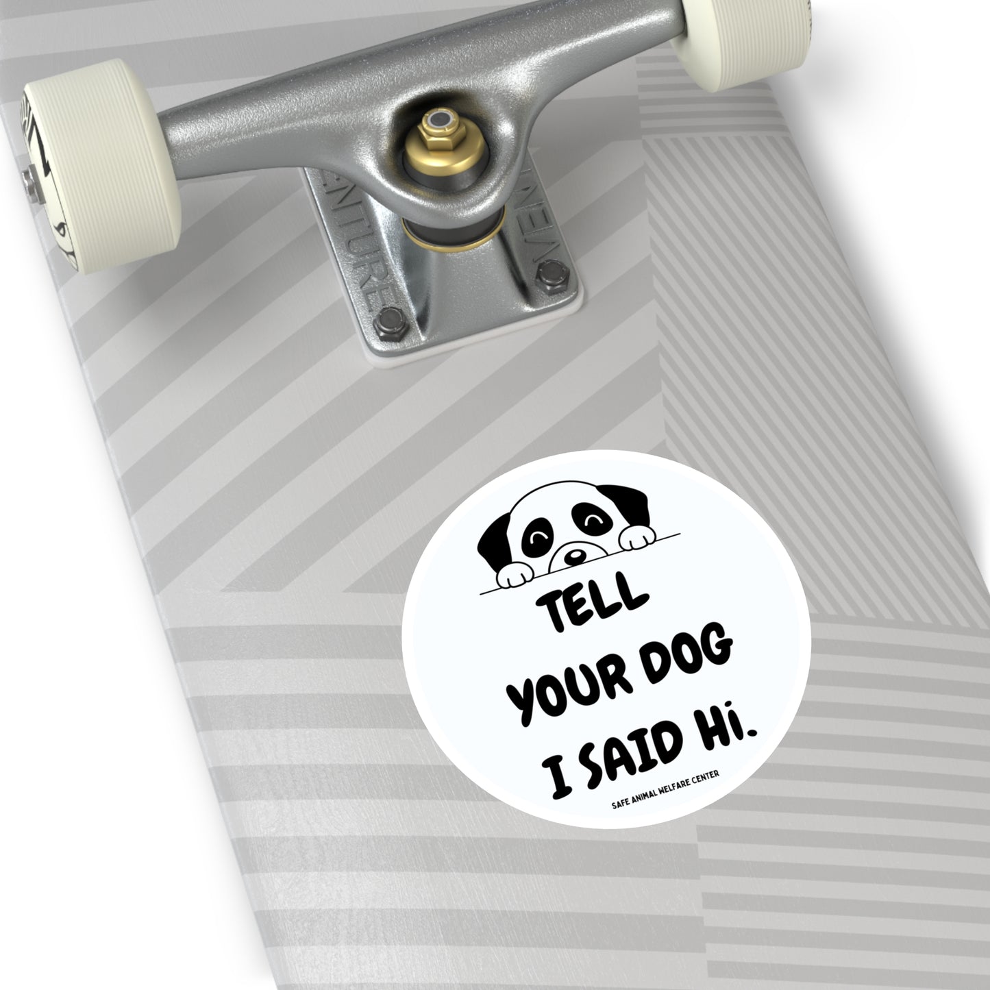 Don't Forget to Tell Your Dog Round Stickers, Indoor\Outdoor