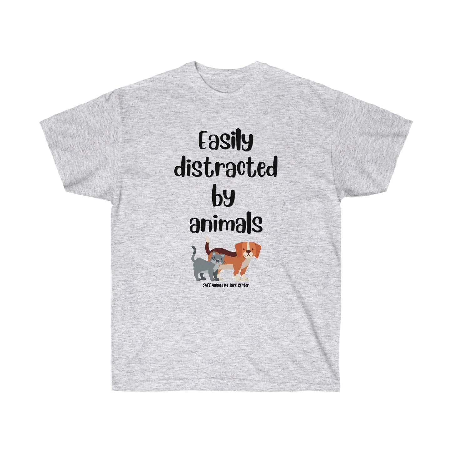 Easily distracted by animals Unisex Ultra Cotton Tee