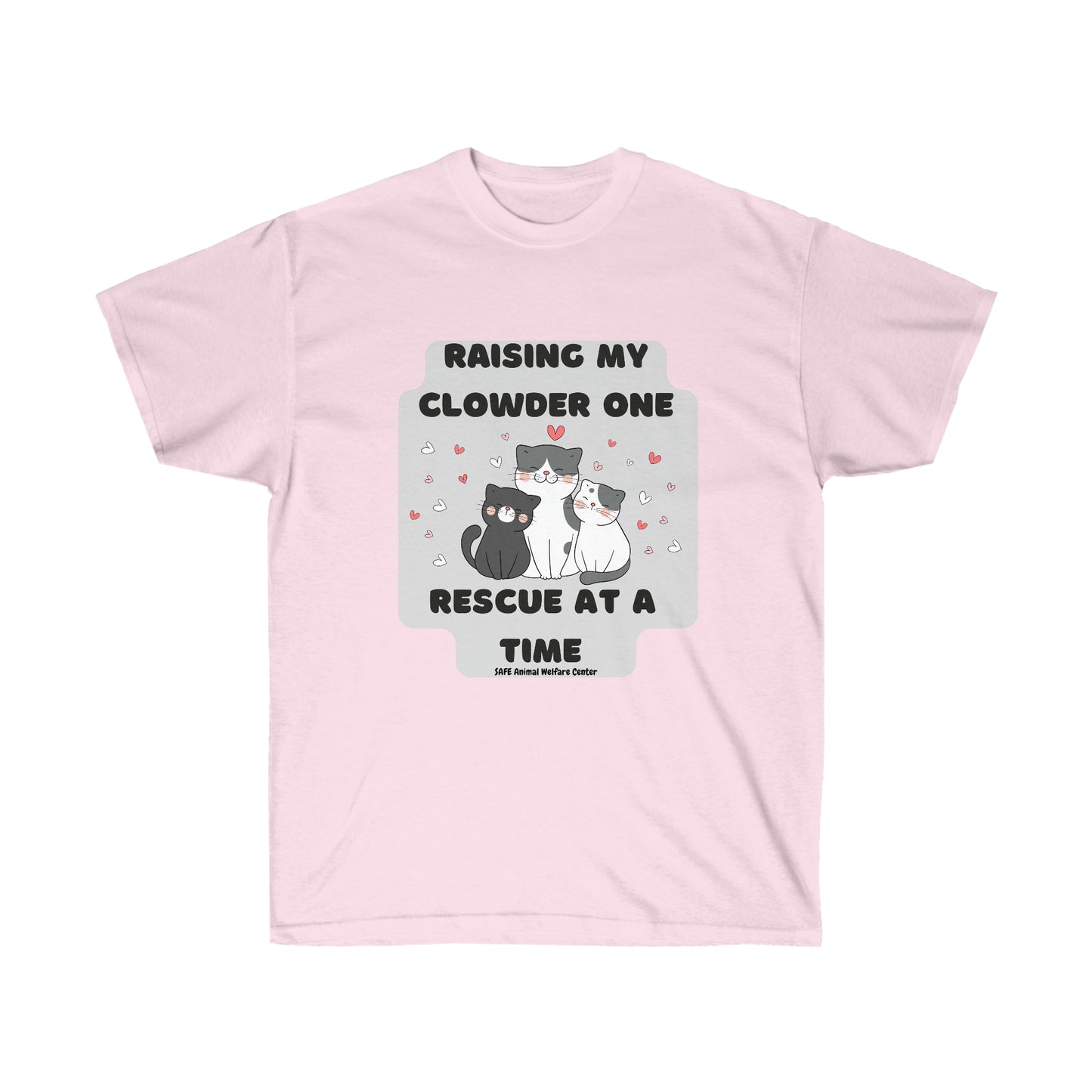 Raising my Clowder one cat at a time Unisex Ultra Cotton Tee