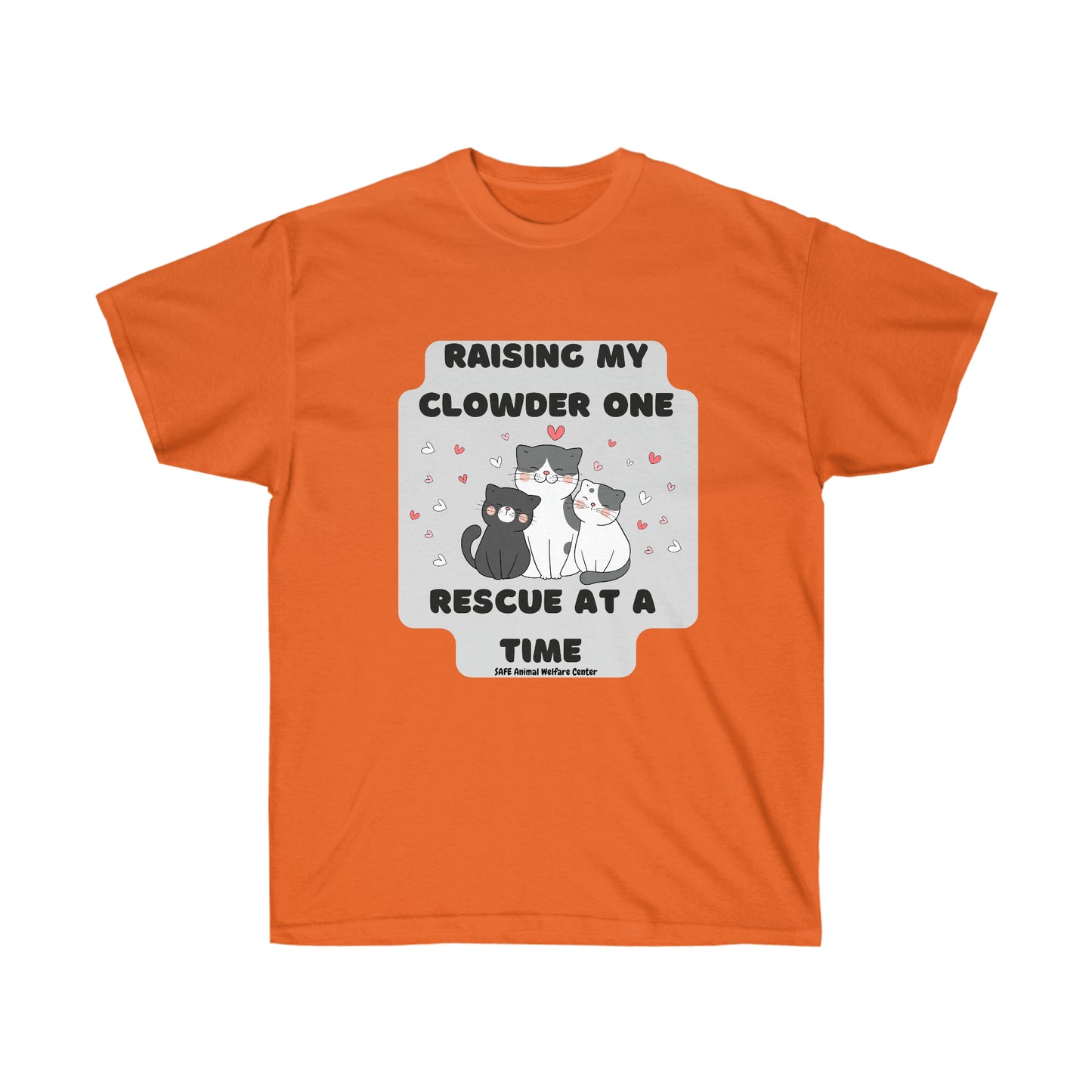 Raising my Clowder one cat at a time Unisex Ultra Cotton Tee