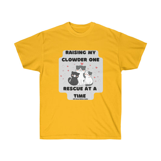 Raising my Clowder one cat at a time Unisex Ultra Cotton Tee