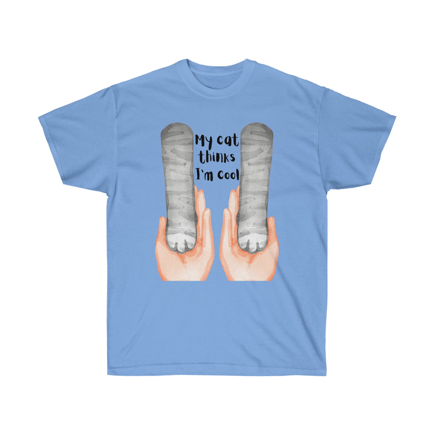 My cat thinks im cool Unisex Ultra Cotton Tee