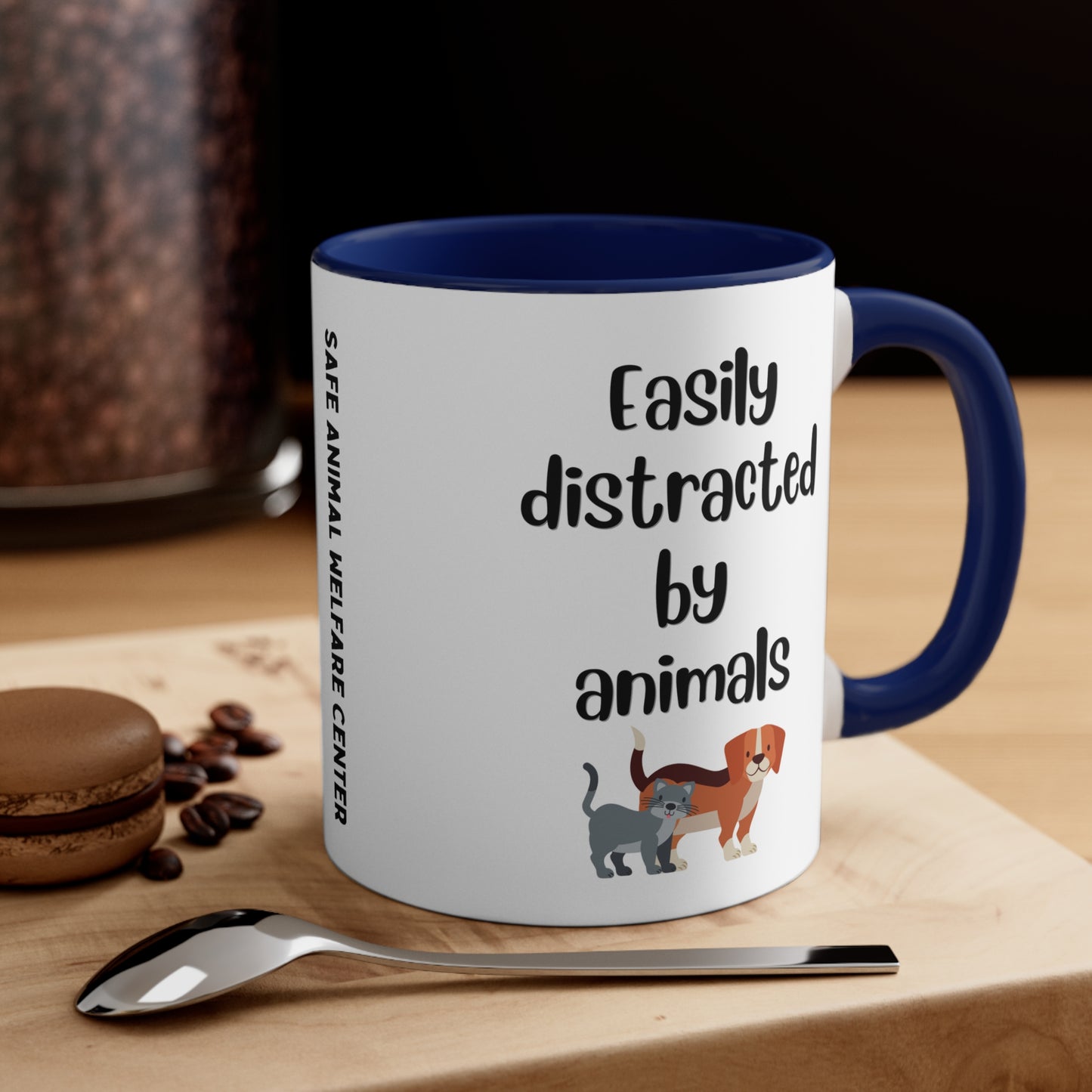 Easily Distracted by Animals Mug, 11oz