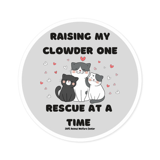 One kitty, Two Kitty Three then Four You Round Stickers, Indoor\Outdoor