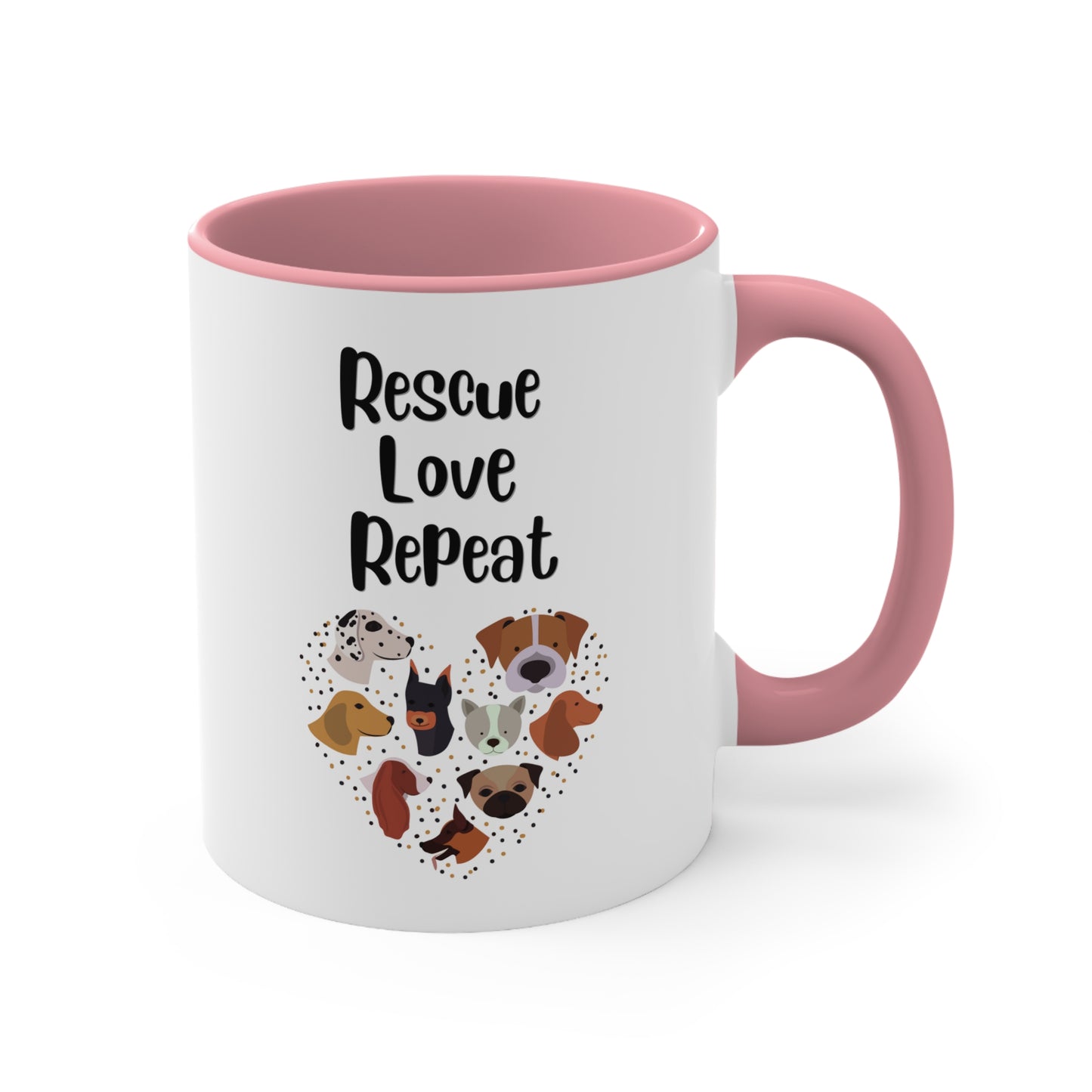 Loving Rescue Repeat Mug, 11oz