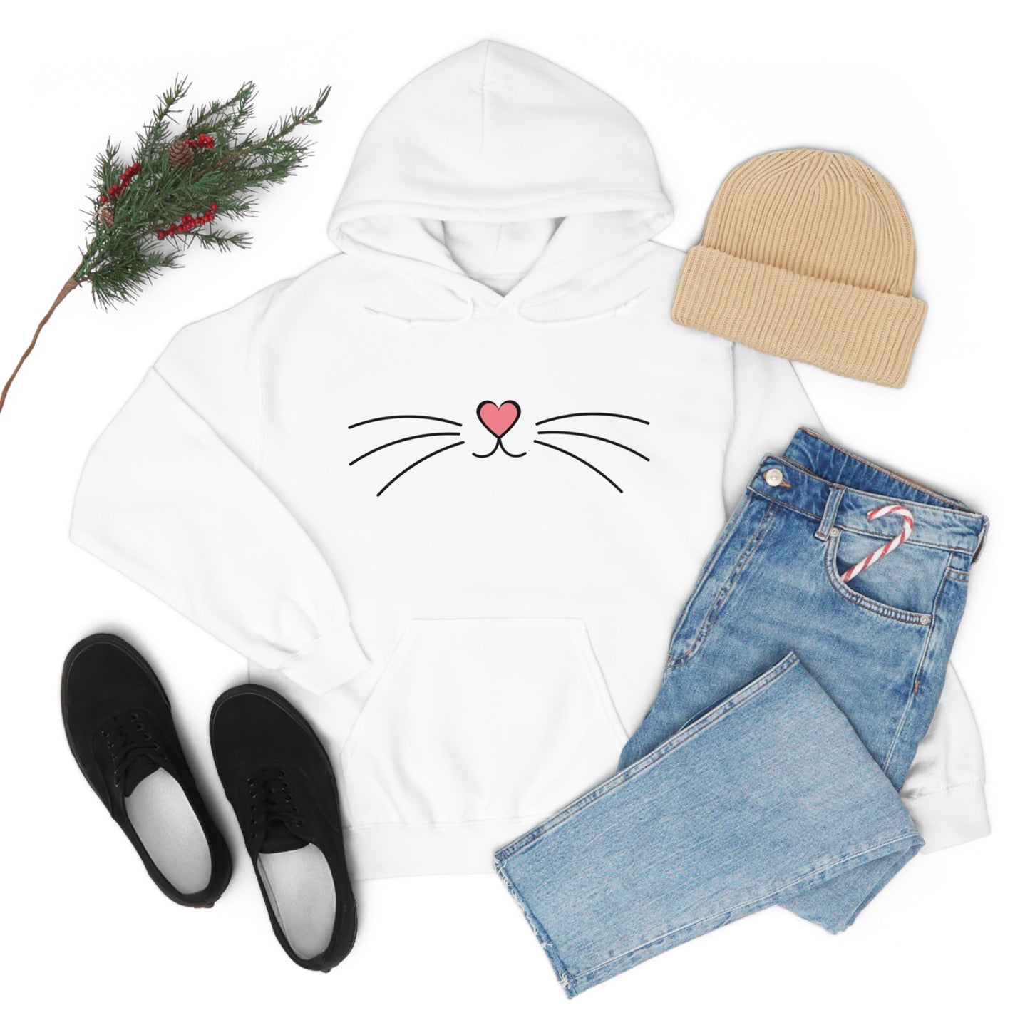 Kitty Cat Meow, Hooded Sweatshirt