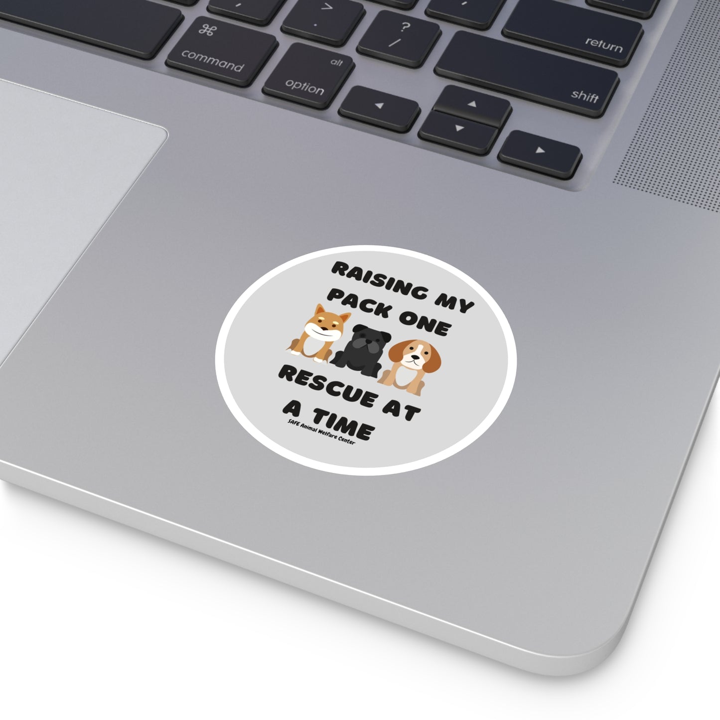 One rescue at a time You Round Stickers, Indoor\Outdoor