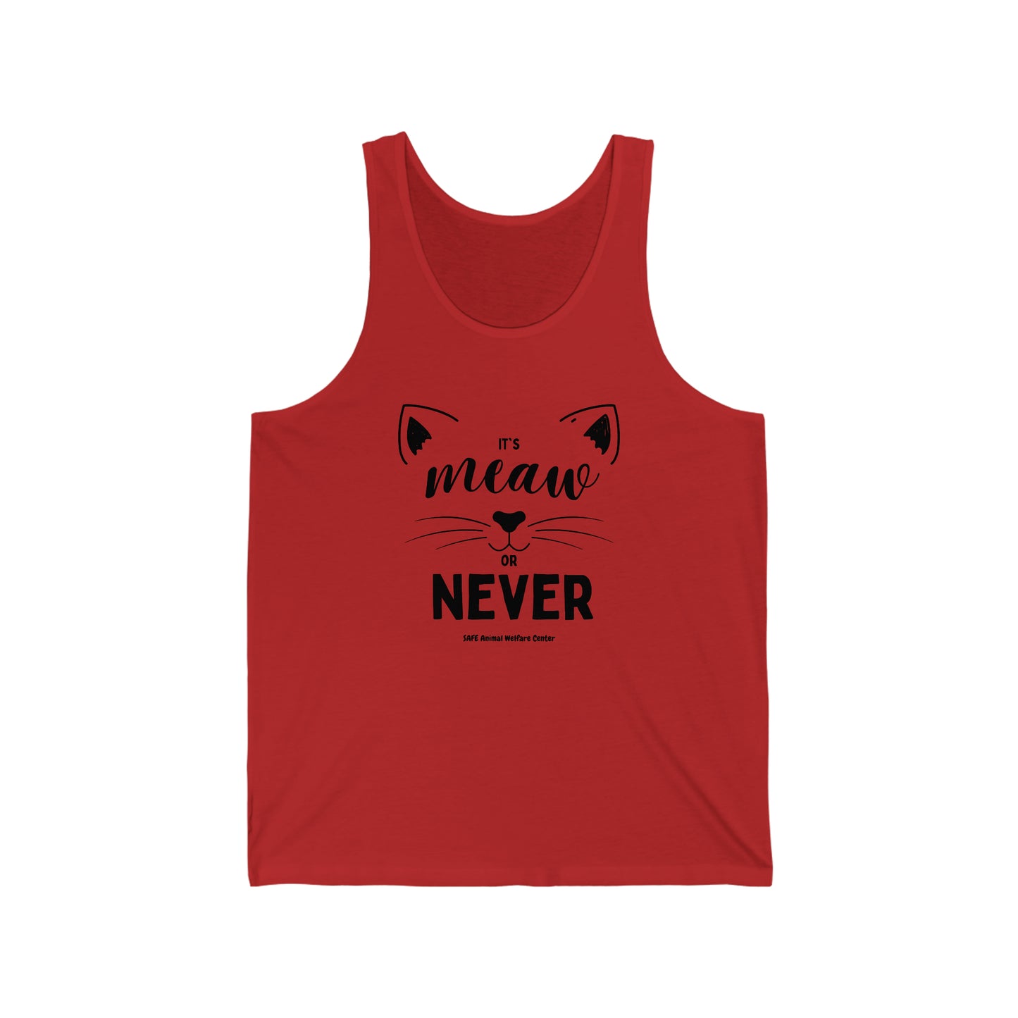 Meow or Never Unisex Jersey Tank