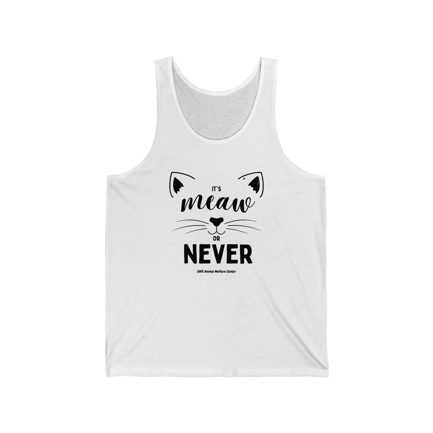 Meow or Never Unisex Jersey Tank