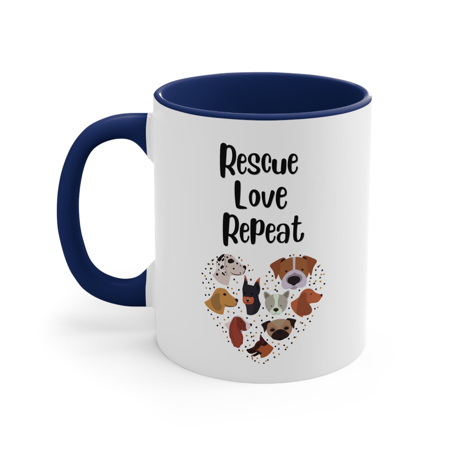 Loving Rescue Repeat Mug, 11oz