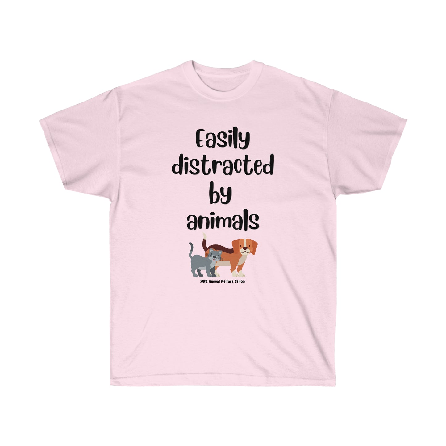 Easily distracted by animals Unisex Ultra Cotton Tee
