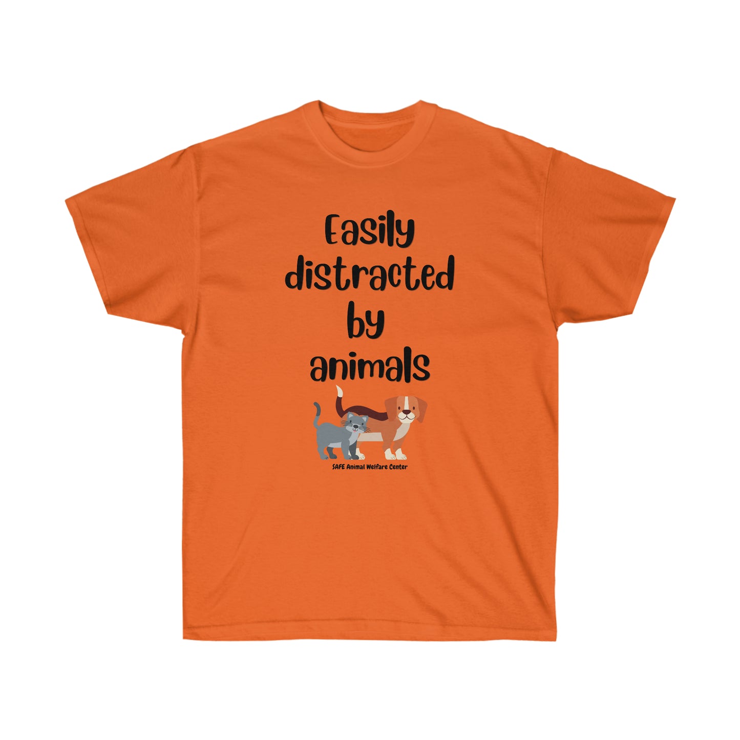 Easily distracted by animals Unisex Ultra Cotton Tee