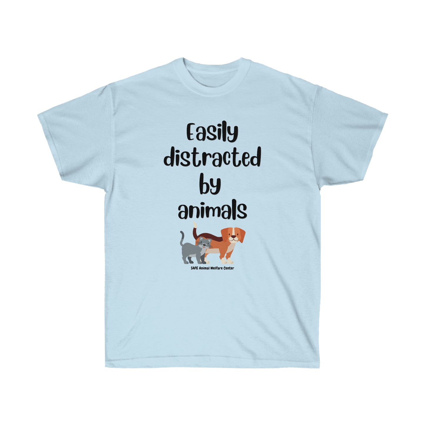 Easily distracted by animals Unisex Ultra Cotton Tee