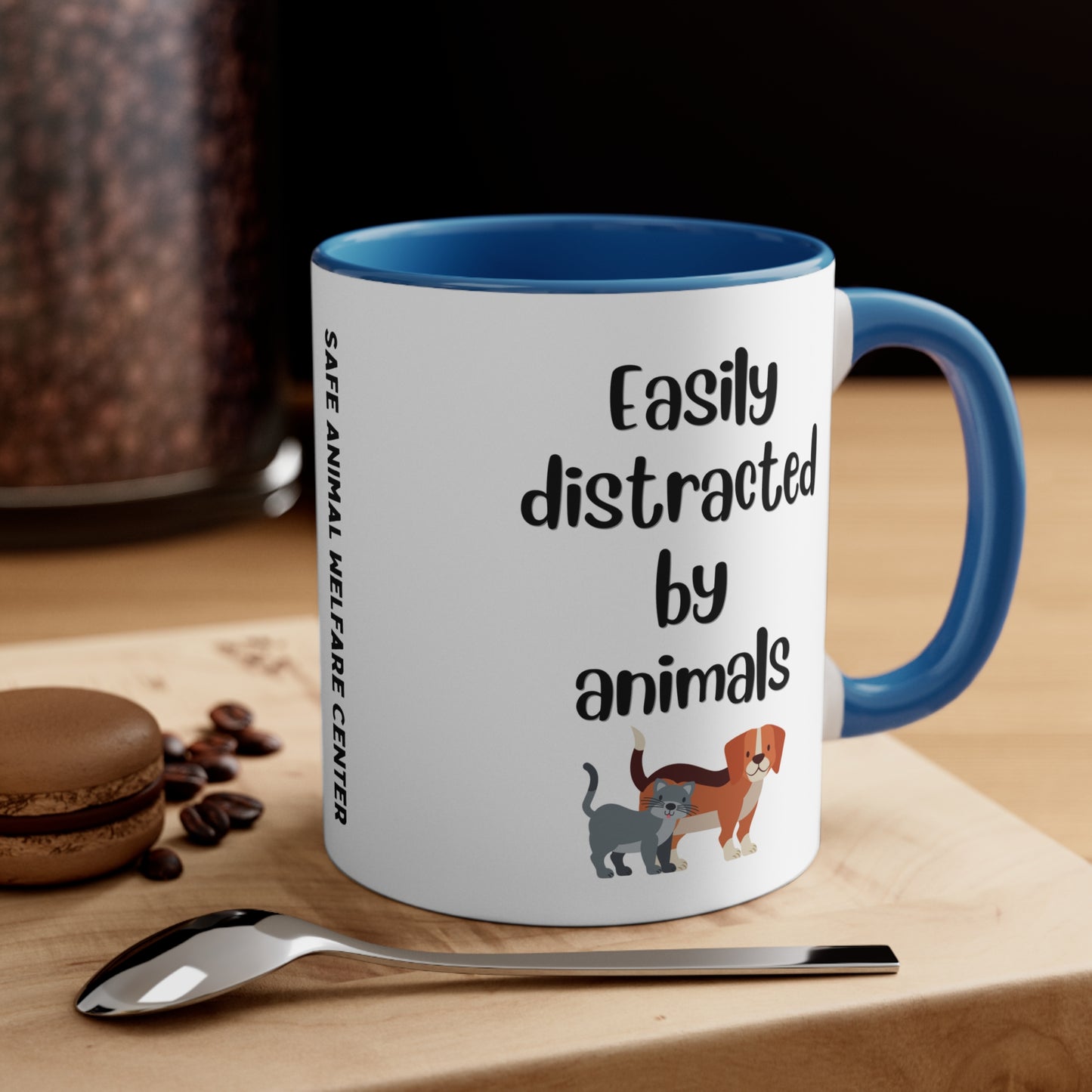 Easily Distracted by Animals Mug, 11oz