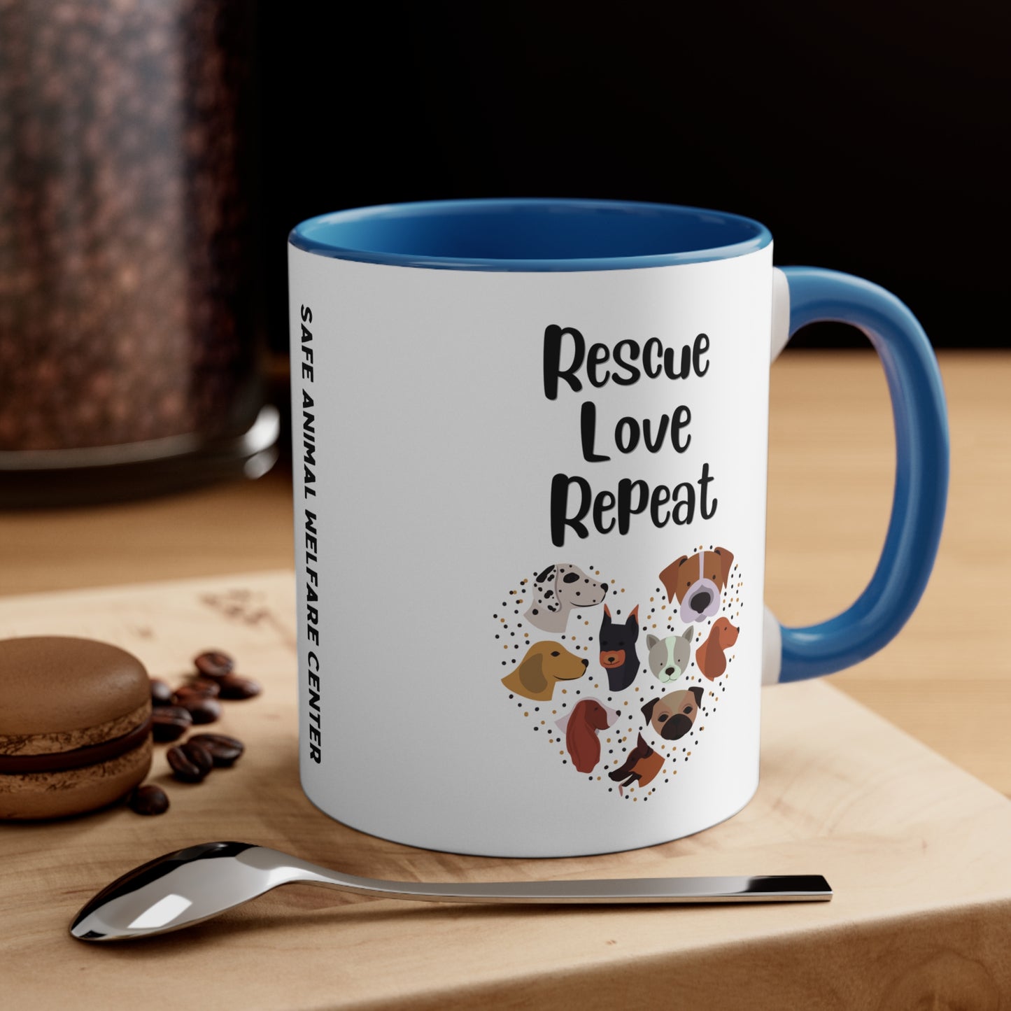 Loving Rescue Repeat Mug, 11oz