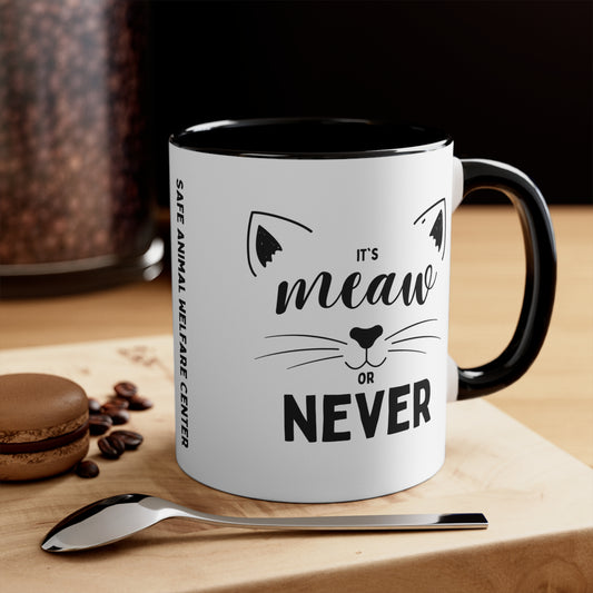 Meow or Never Mug, 11oz