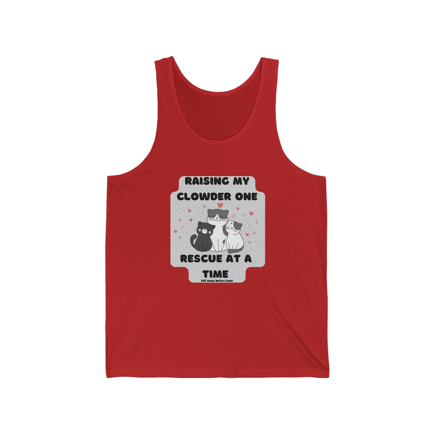 One Kitty, Two Kitties Three Then Four Unisex Jersey Tank