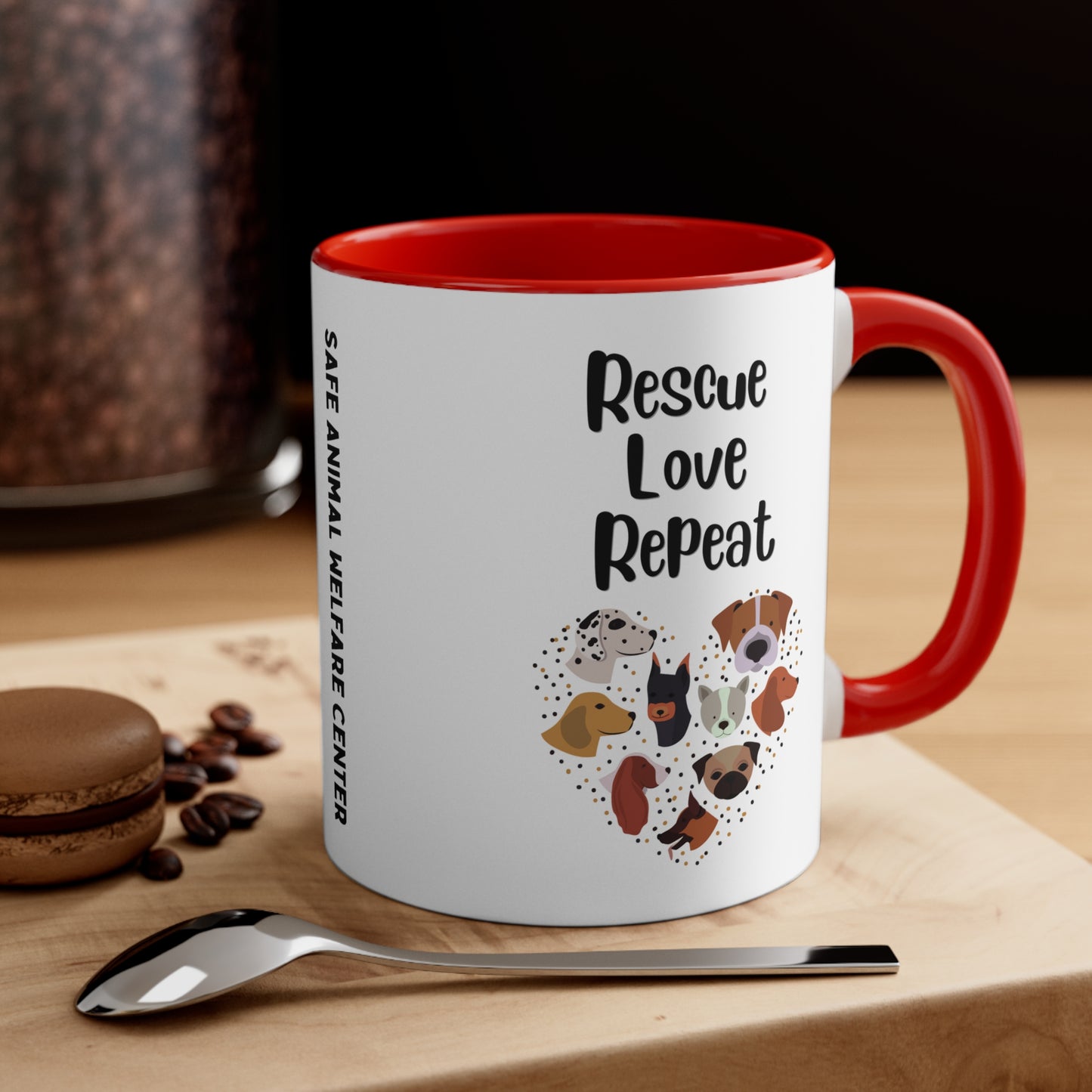 Loving Rescue Repeat Mug, 11oz